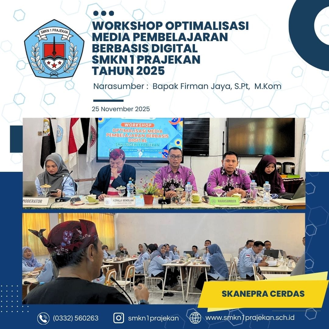 Tingkatkan Kompetensi Guru, SMKN 1 Prajekan Gelar Workshop Optimalisasi Media Pembelajaran Digital